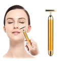 24K Gold Energy Facial Beauty Bar | Electric Skin Lifting Massage Roller